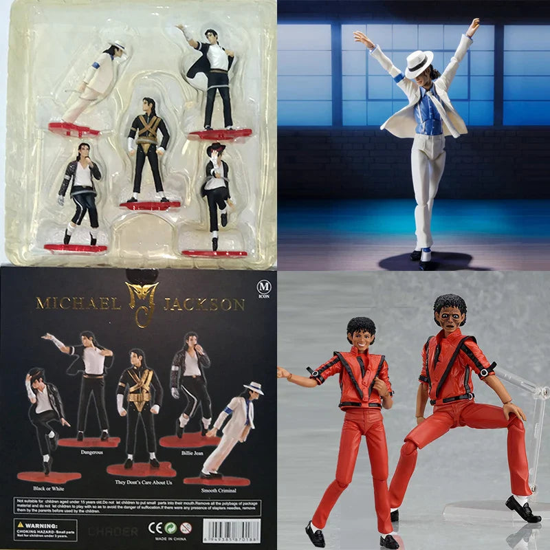 Michael Jackson Smooth Criminal Moonwalk Actionfigur Sammelfigur Modell Spielzeug Figma 096 Michael Jackson MJ Thriller Kollektion