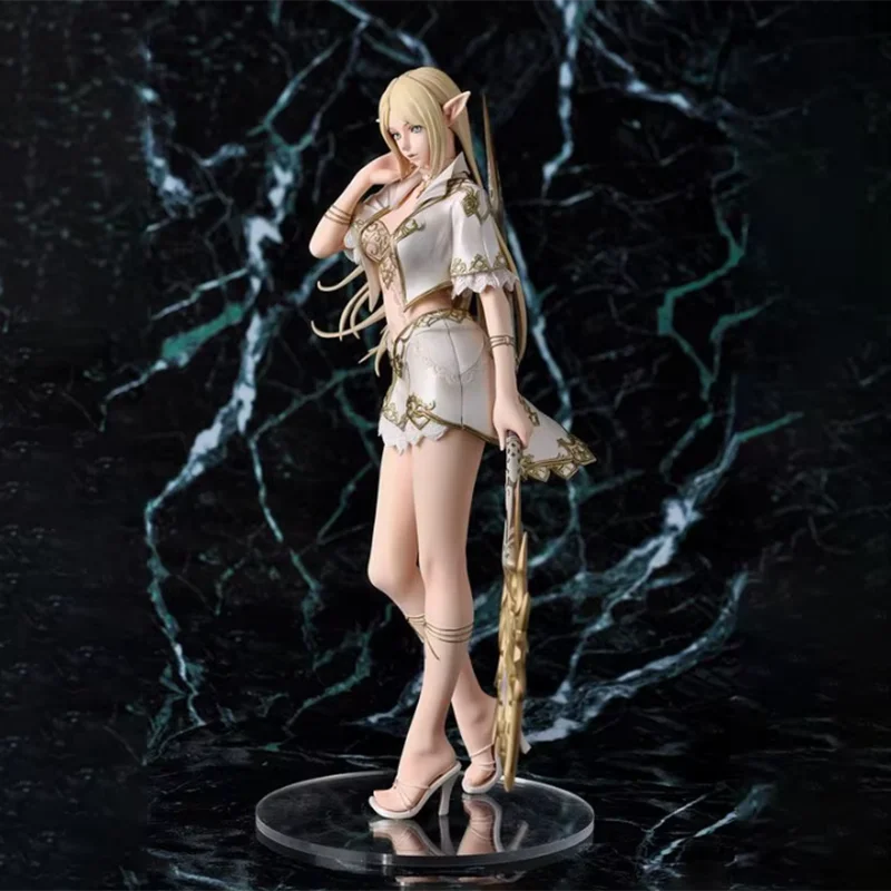 Genuine  Anime Figure White Elf/Drow Girl Mage Pvc Action Figures Collection Model Desktop Decoration  Trendy Toys In Stock