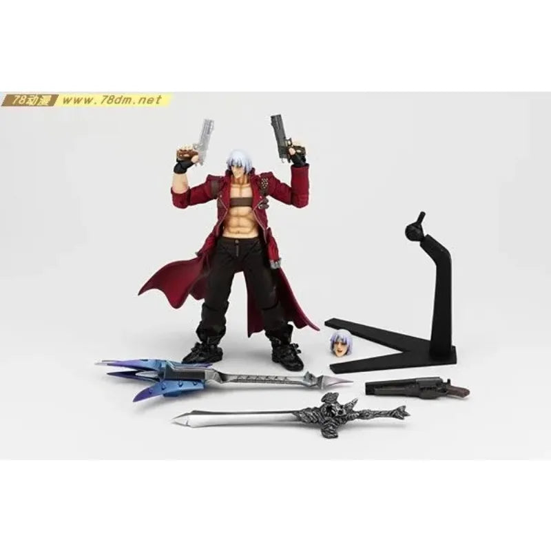 Kaiyodo Original Finished Movable Doll Series Devil Weeps Dante Anime Action Figure Model Toys Model Ornaments Gifts for Boys