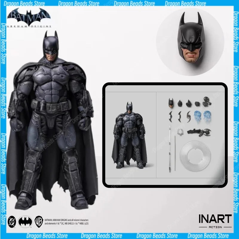 ã€BALD ERHÄLTLICHã€‘INART G0007 Arkham Origins Batman Battle Damaged Edition 1/12 Actionfigur Fertigmodell Geschenk-Sammlung
