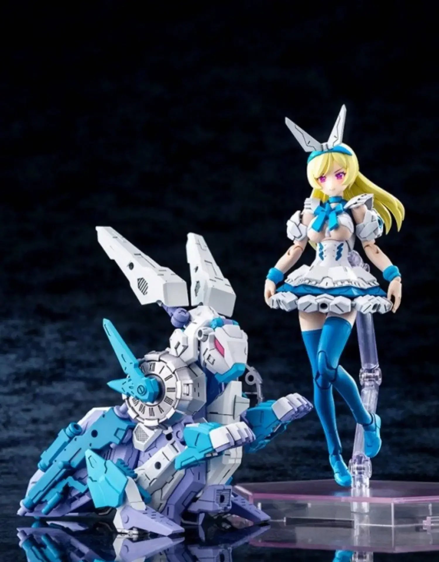 Kotobukiya Original Genuine Assembly Model KP615 Megami Device 18 Chaos & Pretty Alice Rabbit Mech Mobile Suit Girl Anime Figure