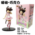 18CM Cat Maid Anime NEKOPARA Figure Chocolates Vanilla Cute Pretty Cat Style Model PVC Static Child Toys Collectible Gift Doll