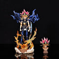 2025 28cm Anime Duel Monsters Anime Figure Gk Yugi Muto Doll 2 Heads Pvc Statue Model Collectible Decoration Toys Christmas Gift