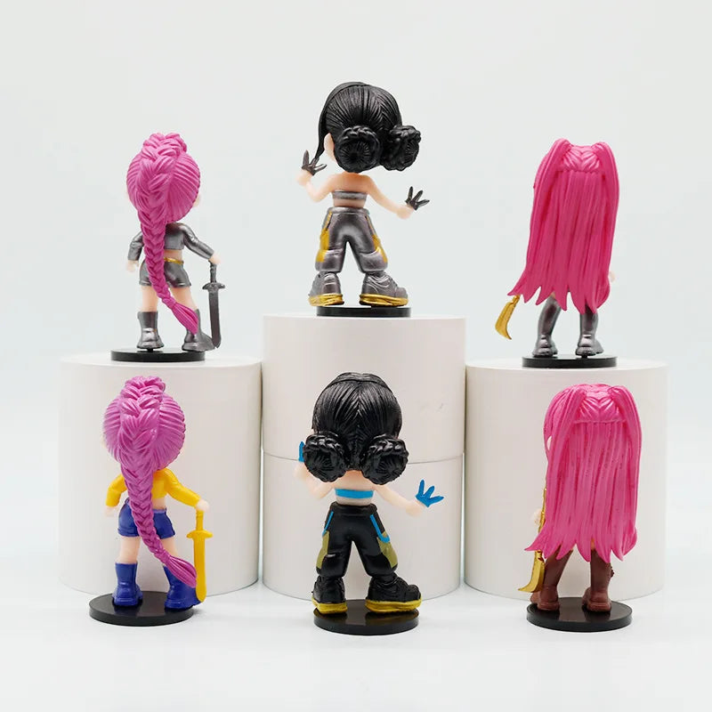 HOT SALE Q Version K pop Demon Hunters Action Figure Doll Rumi Mira Zoey Figurine Doll Collection Fans Christmas Gifts
