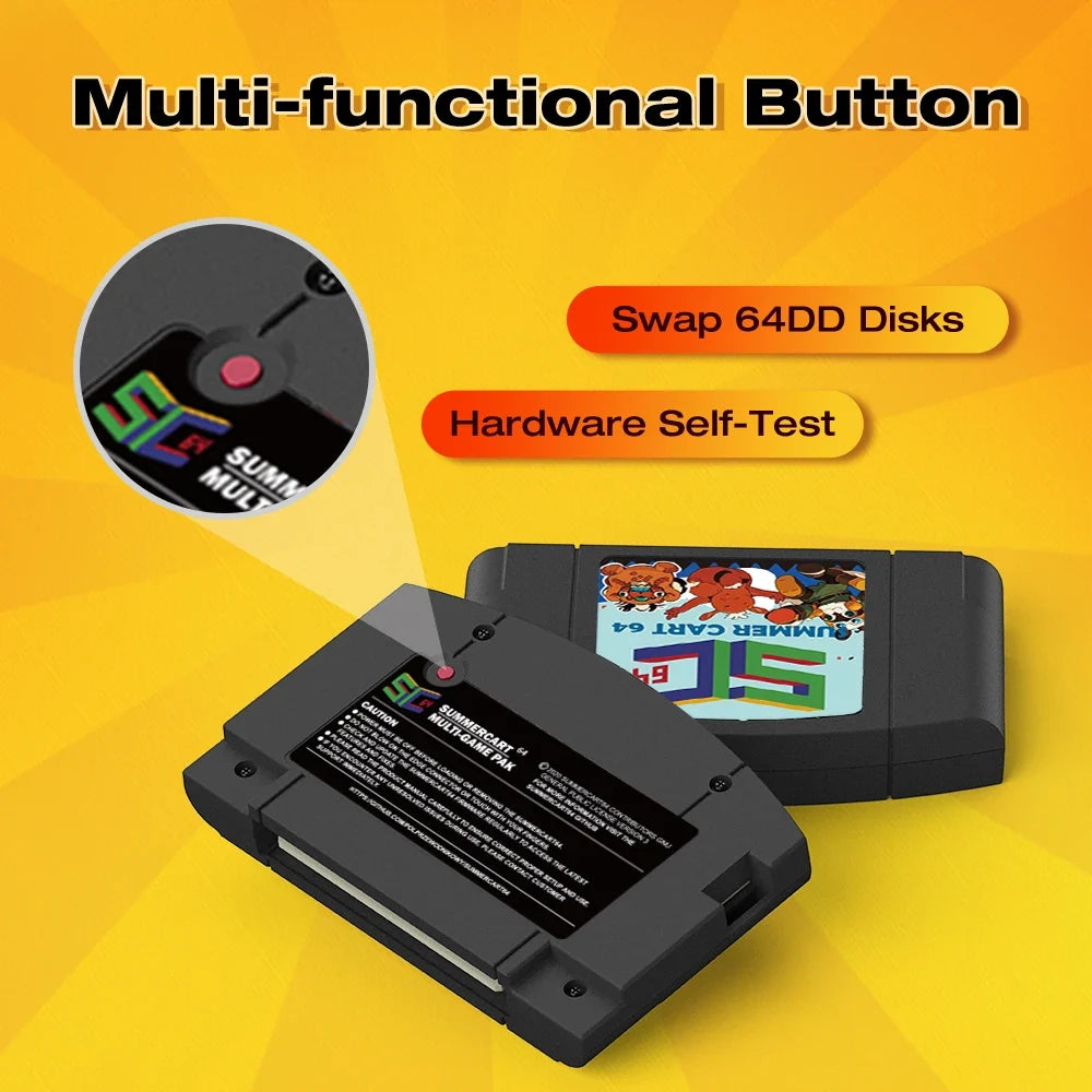 TicKnot 6TG SC64 Game Card SummerCart 64 For Nintendo 64 Game Console 32GB TF Card Built In 5400+ N64/SFC/SNES/NES/GB/GBC Games