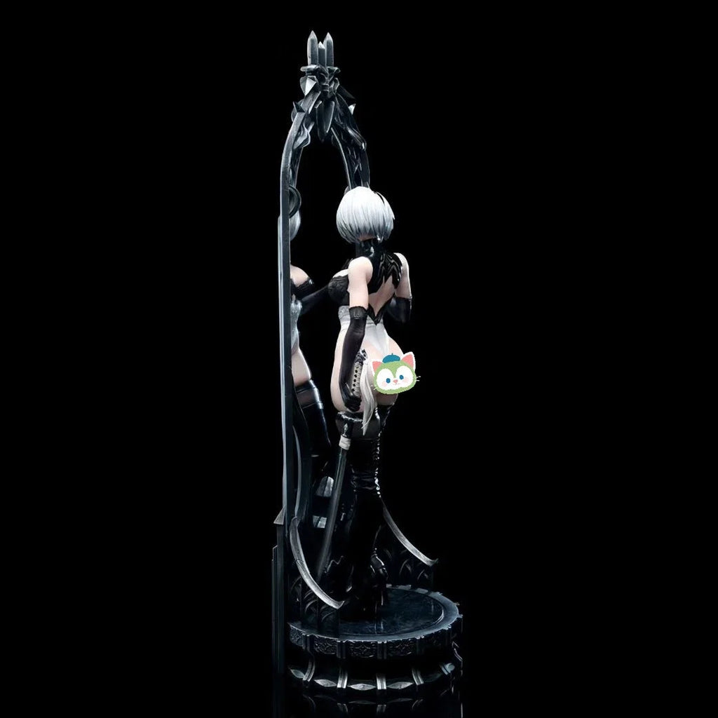 ADS Studio NieR: Automata statue series NieR Mirror 2B Double-headed  Domineering Maid anime Can Favorite PVC model figurine