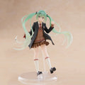 Original Taito Hatsune Miku Preppy Ver Anime Action Figure Fashion Kawaii Collectible Model Garage Kit Toy Kid Birthday Gift