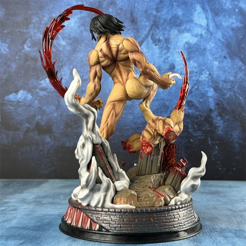 Attack On Titan The Armored Titan Eren Jager Anime ction Figure Model Pvc Statue Doll Ornament Toys Gift 29CM