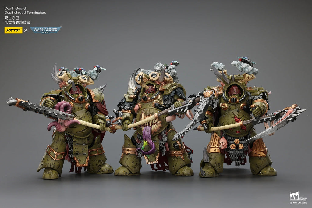 【Pre Sale】Original JOYTOY 1/18 Action Figure Warhammer 40000 Death Guard Deathshroud Terminator Champion Model
