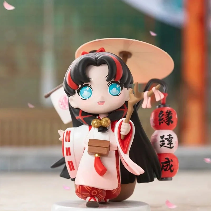 Pop Mart Onmyoji Classic God Series Blind Random Box Toys Popmart Mystery Box Action Figure Doll Kawaii Model Surprise Kids Gift
