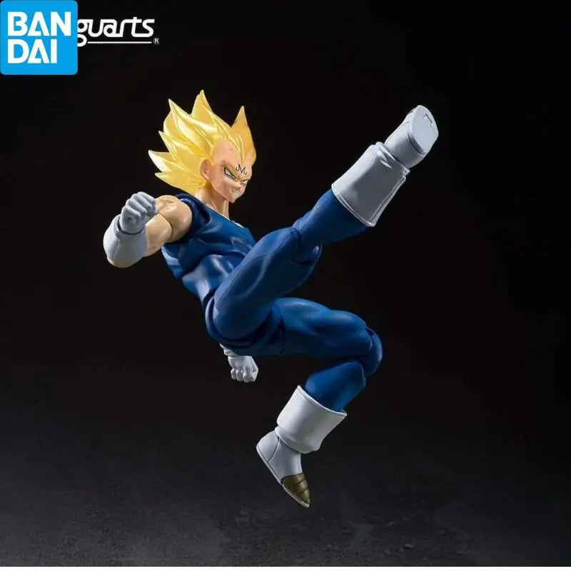 Genuine BANDAI NAMCO Dragon Ball Z S.H.Figuarts Majin Vegeta  Collector Figurine Toys in stock PVC Figure Desktop ornament gift