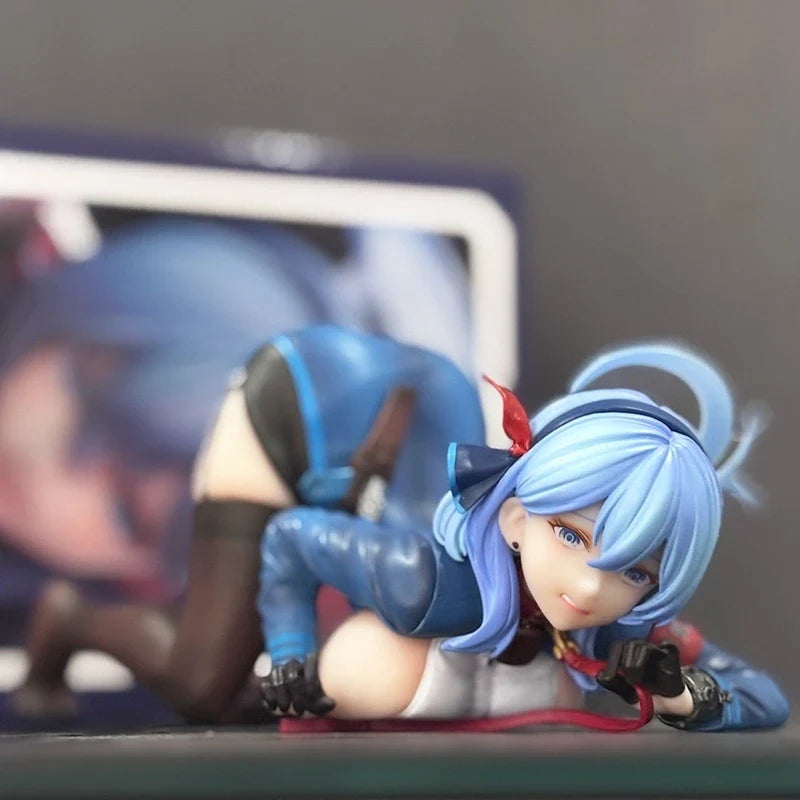 Playful Pretty Girl Anime Figure Lying Pose Collectible Model Blue Archive Statue Desktop Decoration Gift For Otaku Anime Fans
