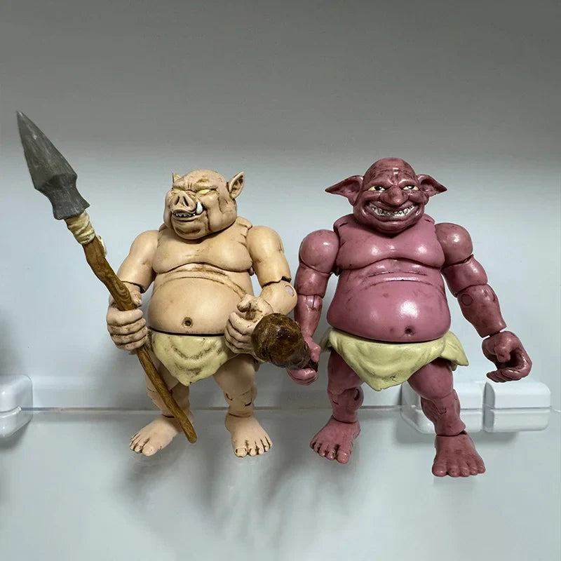 In Stock Cabin Goblin 2 Movable Action Figure Red And Green Devil Joint Super Flexible 8cm Model Classic Collectible Toys Gift