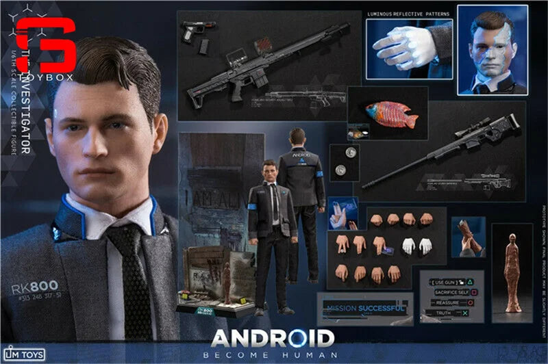 2023 Q4 LIMTOYS LIM009 1/6 Android RK800 RK900 Double Figures Set 12'' Male Soldier Action Dolls Model for Collection