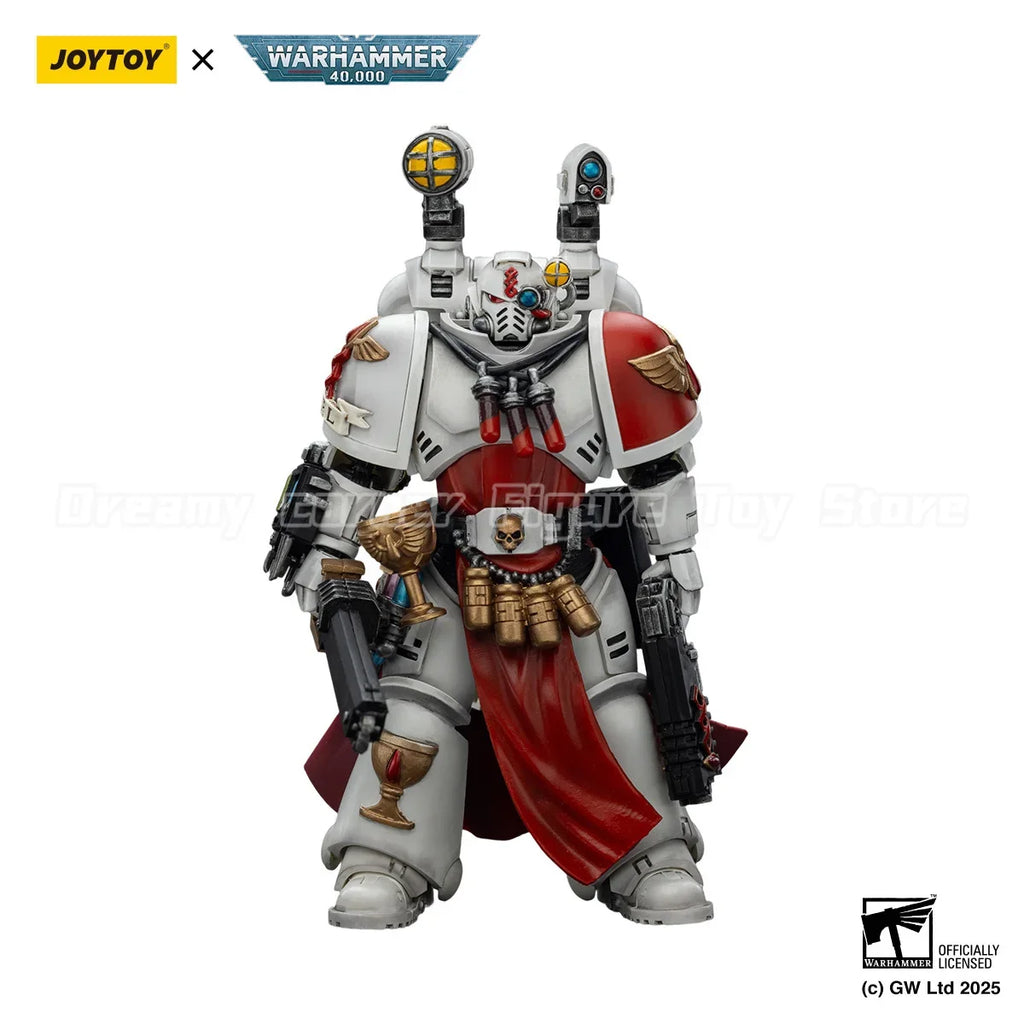 【In stock】JOYTOY Warhammer 40K Blood Angels Sanguinary Priest with Heavy Bolt Pistol Chainsword and narthecium 1/18 Figure