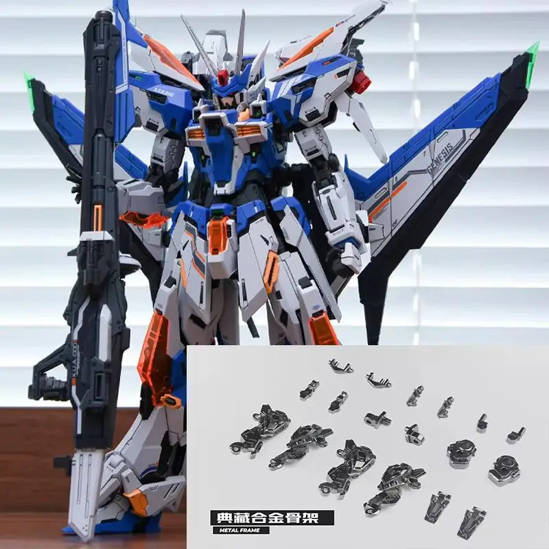 MG 1/100 Genesis Assembly Model Kit - Infinite Dimension Action Figure Robot Customized Hobby Toy for Collectors Plastic Model