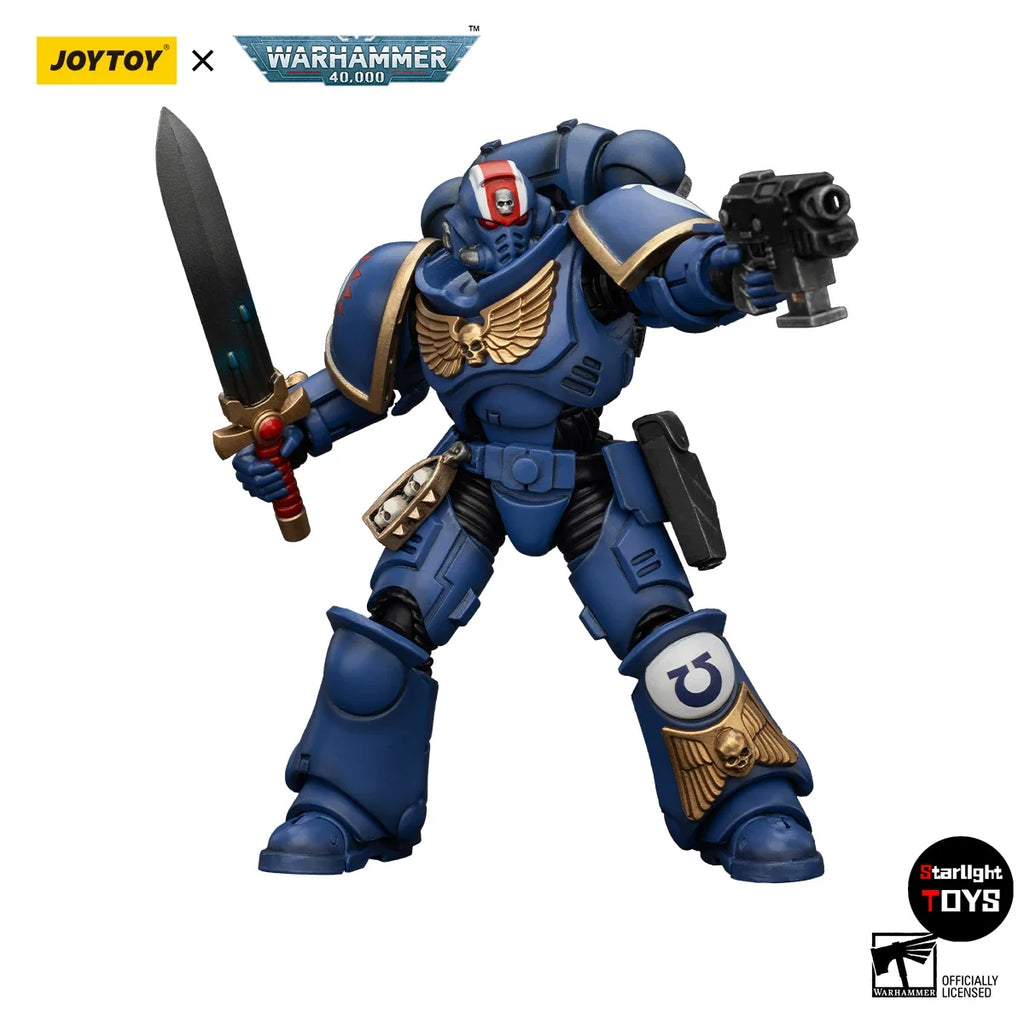 JOYTOY 1/18 Action Figure Warhammer 40K Ultramarines Heroes of The Chapter  Model Toy Gifts