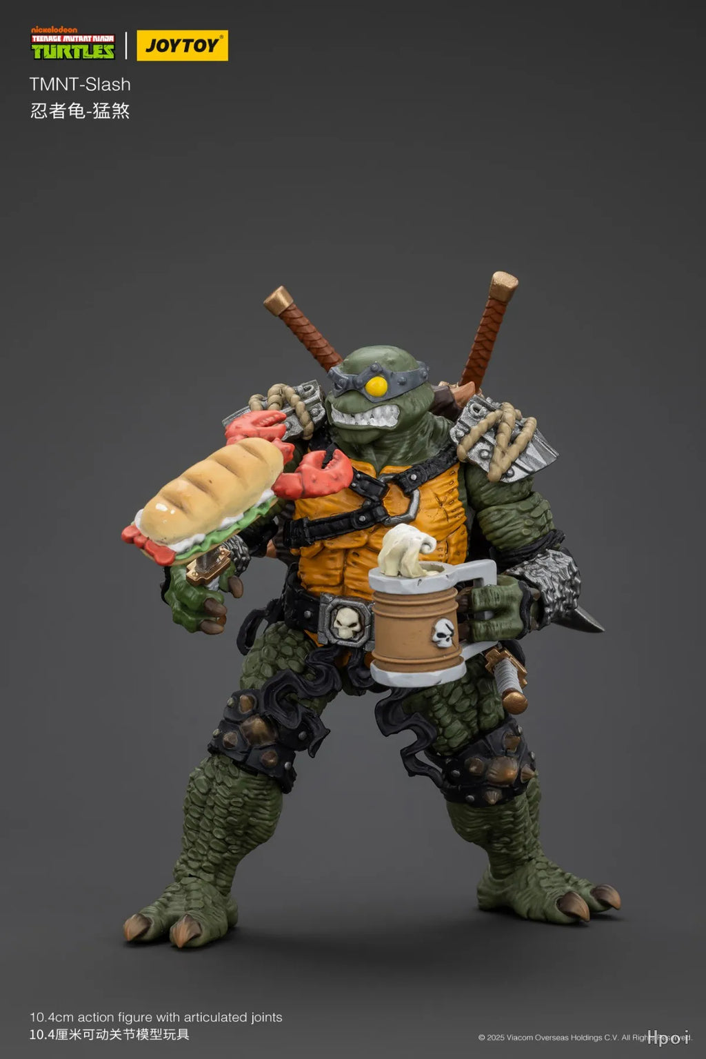 【SF】JOYTOY 1/18 Action Figure TMNT Slash  Prime Model Toy Gift
