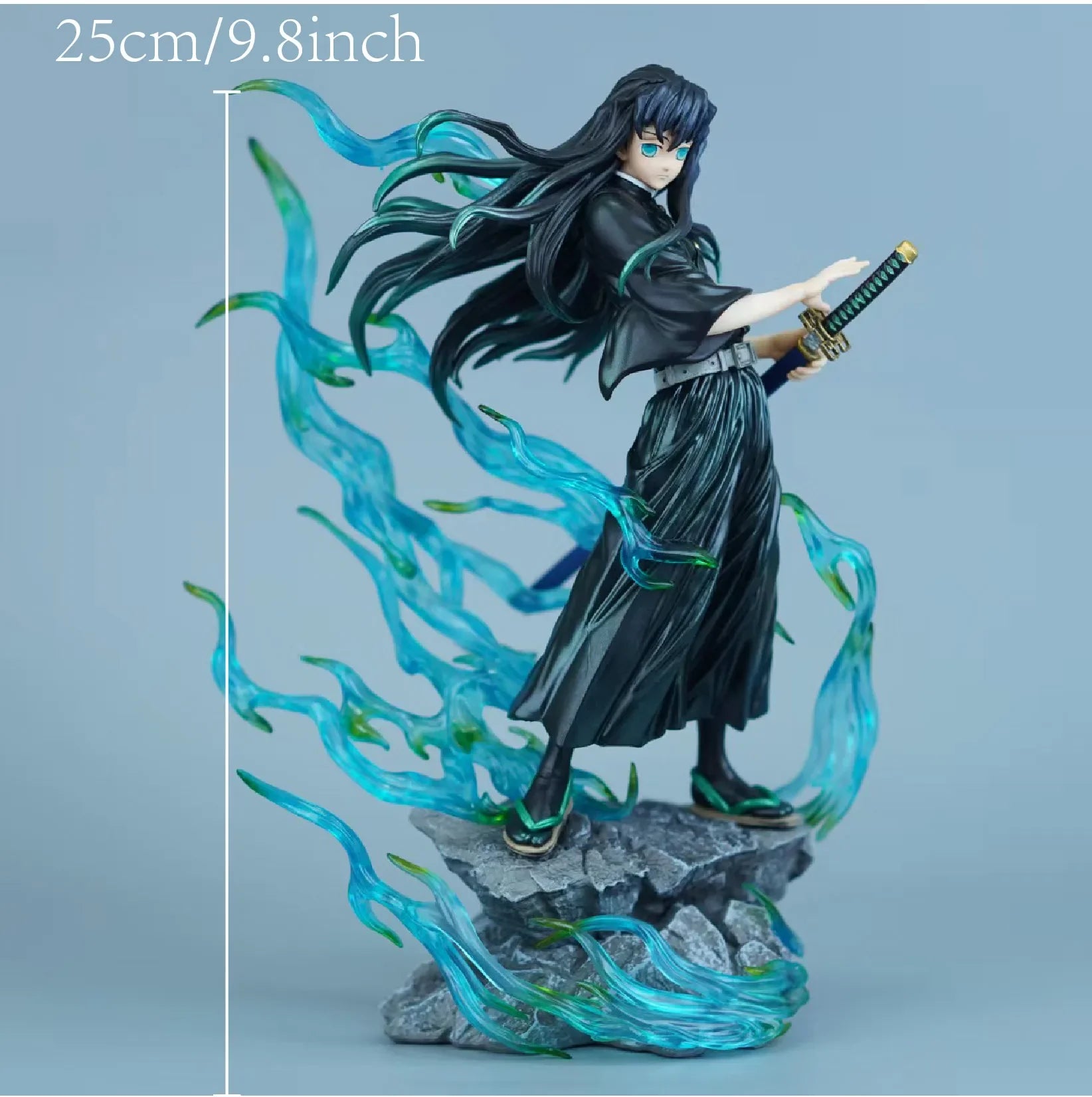 25cm 9.8inch Anime Tokitou Muichirou Action Figures Pvc Statue Desktop Ornamen Collection Statue Model Decoration Room Desk Toys