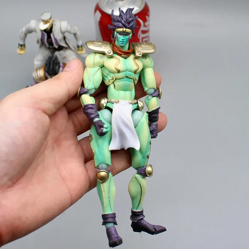 Anime JoJo's Bizarre Adventure Figures Star Platinum Kujo Jotaro Action Figure Collection Jonathan Joestar Dio Brando Model Toys