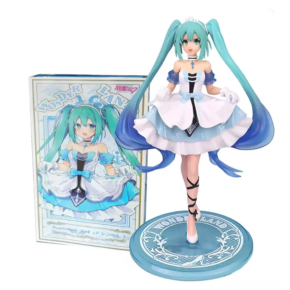 Anime Hatsune Miku Figure 12-22CM Virtual Singer Manga Statue Kawaii Model Toy for Computer Desk Cake Decoration Gift