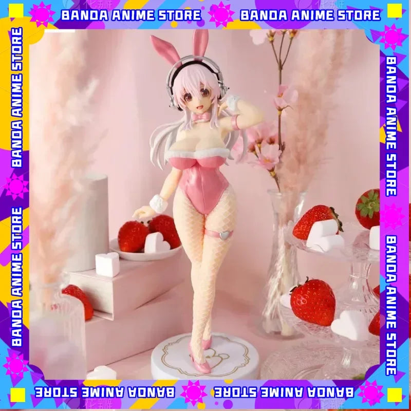 In stock Original FuRyu 30cm Super Sonico Bunny Girl Action Figure Anime Sexy Girl Figure Adult Doll toys gifts