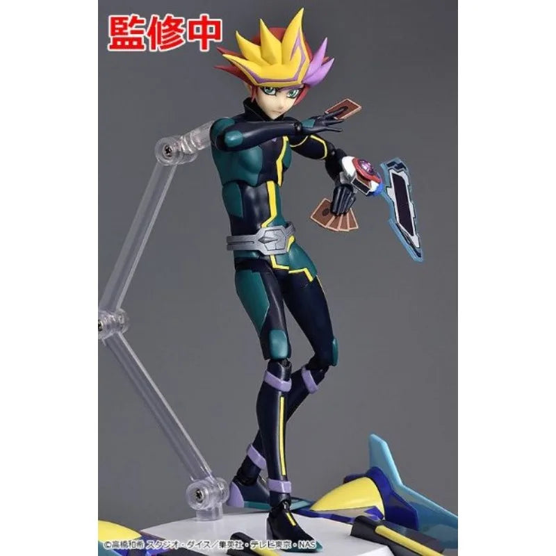 Max Factory Original Figma Yusaku Fujiki Playmaker Anime Action Figures Toys for Boys Christmas Gift Collectible Model Ornaments