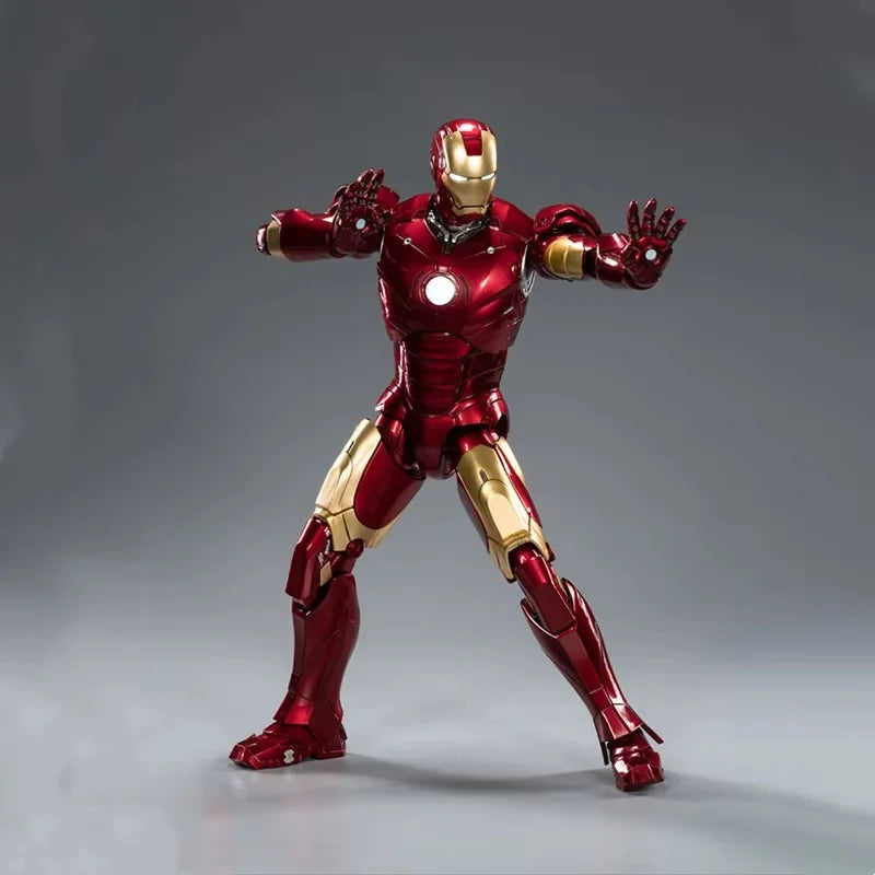 ZD 1/5 Iron Man 36cm MK3 Original Marvel Legends 10th Anniversary Collection Tony Stark Model Action Figure Toys Birthday Gifts