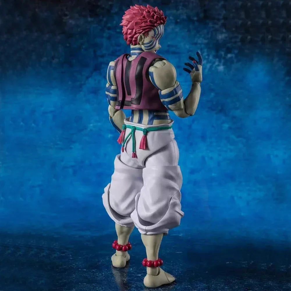 In Stock BANDAI S.H.Figuarts Demon Slayer Giyuu Tomioka Kyoujurou Rengoku Akaza Action Figure Model Original Toy Gift