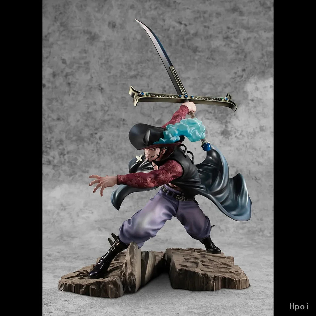 In Stock Original MegaHouse POP Maximum DRACULE.MIHAWK Mihawk Falkenauge Hawkeye Anime Character Model Figure Gift