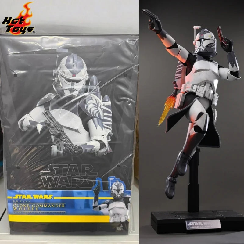 In Stock Original HOTTOYS HT 1/6 TMS141 Star Wars The Clone Wars Commander Wolffe Action Figures 12inch Collectible Model Toy