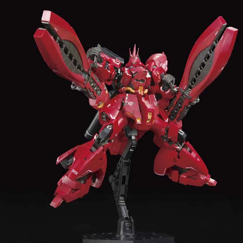 Bandai Original GUNDAM RG Series SAZABI MECHIANICAL CORE PLAIING Anime Action Figure Assembly Model Toys Collectible Model