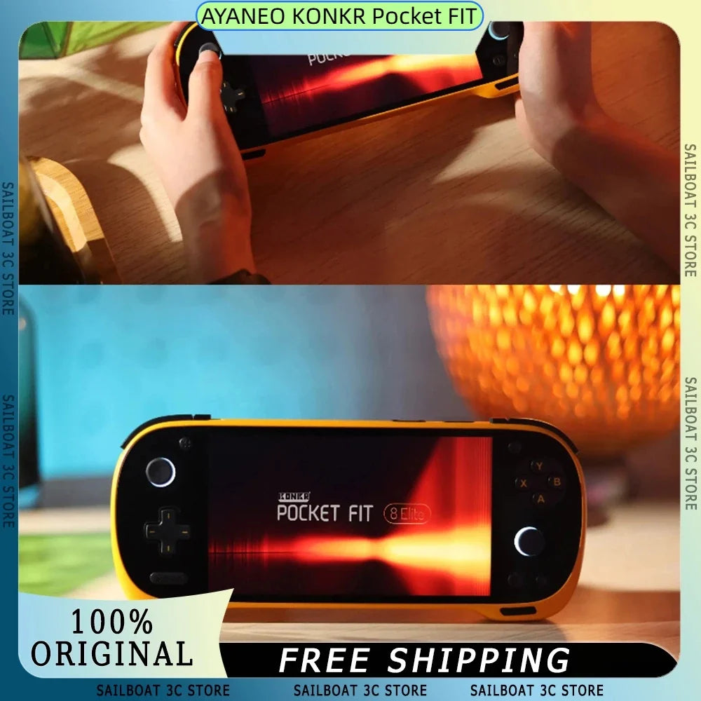 AYANEO KONKR Pocket FIT Handheld Game Console G3 Gen3 Flagship Android14 6" 144Hz LCD 1920*1080 Screen WIFI/BT5.3 Game Player PC