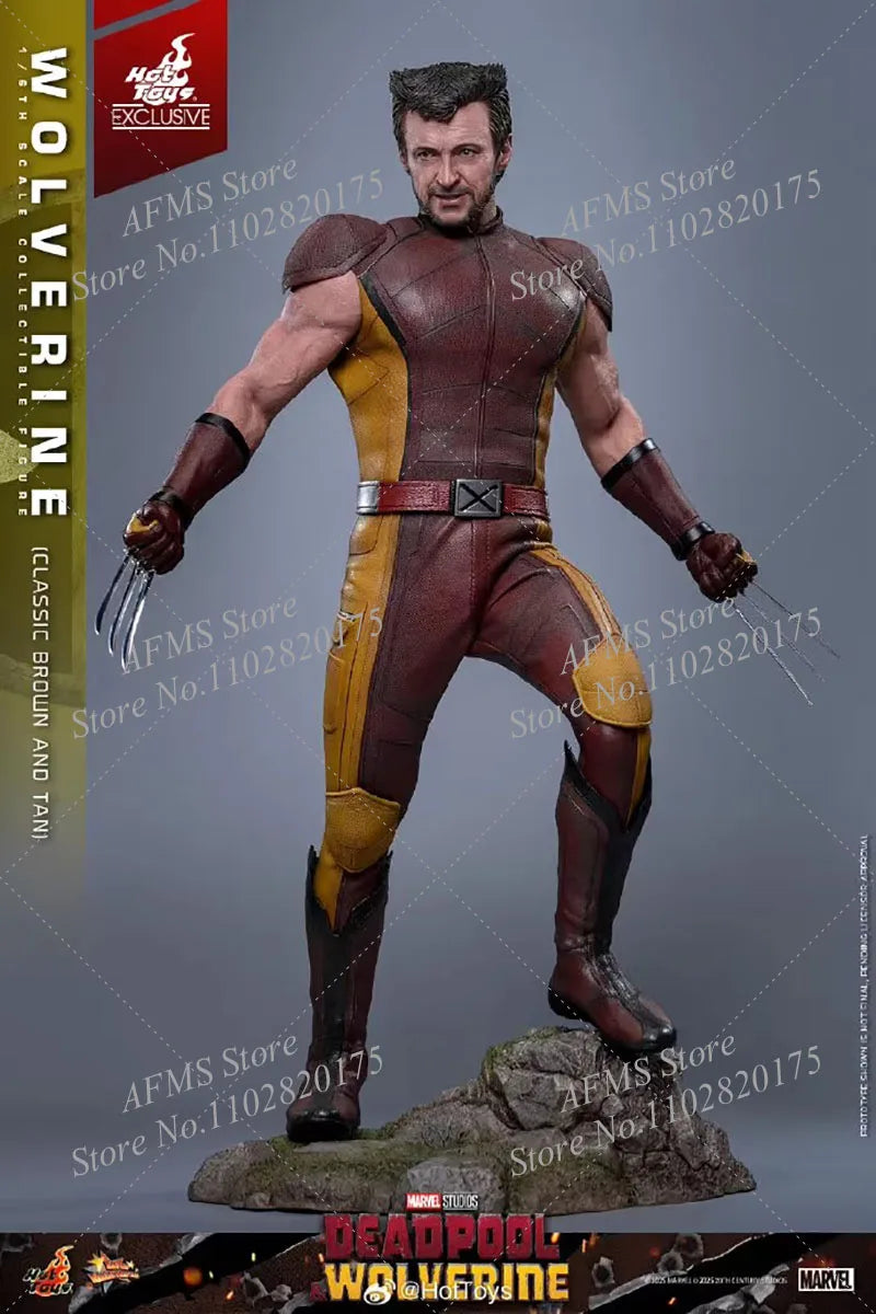 HOTTOYS MMS831 1/6 Scale Collectible Figure Deadpool Wolverine Classic Brown And Tan Warrior 12Inch Men Soldier Action Figure Mo