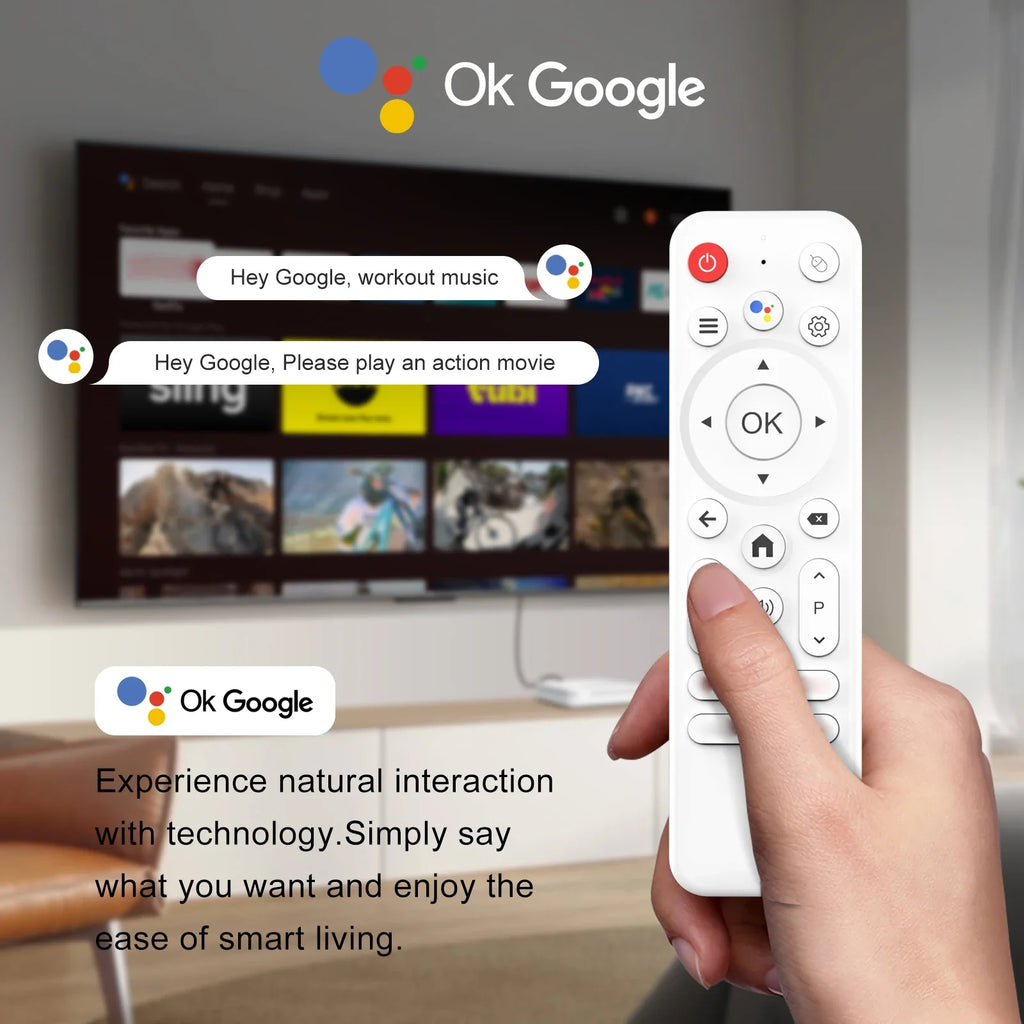 H96 MAX H313 Smart TV Box Android 14 ATV TV Box 4K@60fps 100M/LAN Wifi6 BT5.0 Google Voice Assistant Media Player Set Top Box