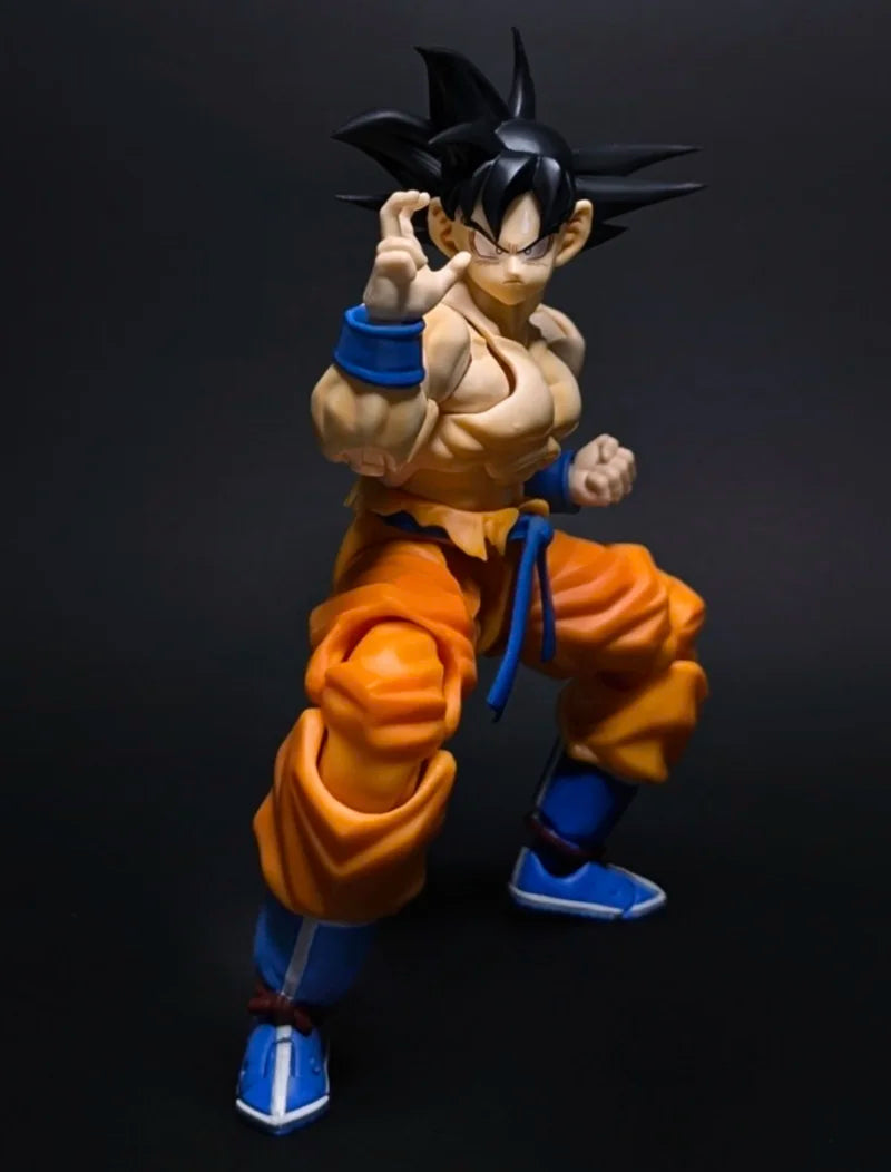 Wow Super Mobile First Duel Son Goku Kaiouken Fist Empty 1/12  Anime Figure Shf Doll Dragon Ball Model Garage Kit Toy Doll Gifts