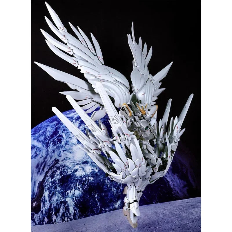 In Stock MC MODEL 1/100 Fix XXXG-00YSW Wing Snow White Prelude Alloy Action Figure  Boy Toy Mecha Model Gift Assembly Kit
