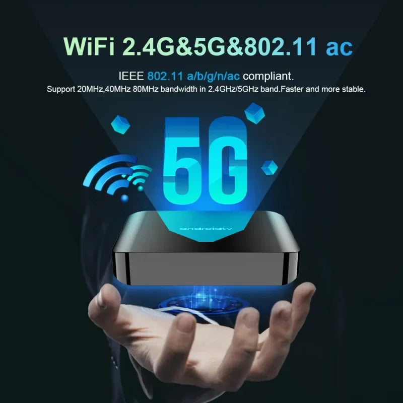 TV98 ATV Plus TV Box Android 14 8GB 128GB HD 4K 8K Allwinner Quad Core WiFi 4G 5G BT5.0 Streaming Smart Media Player iptv