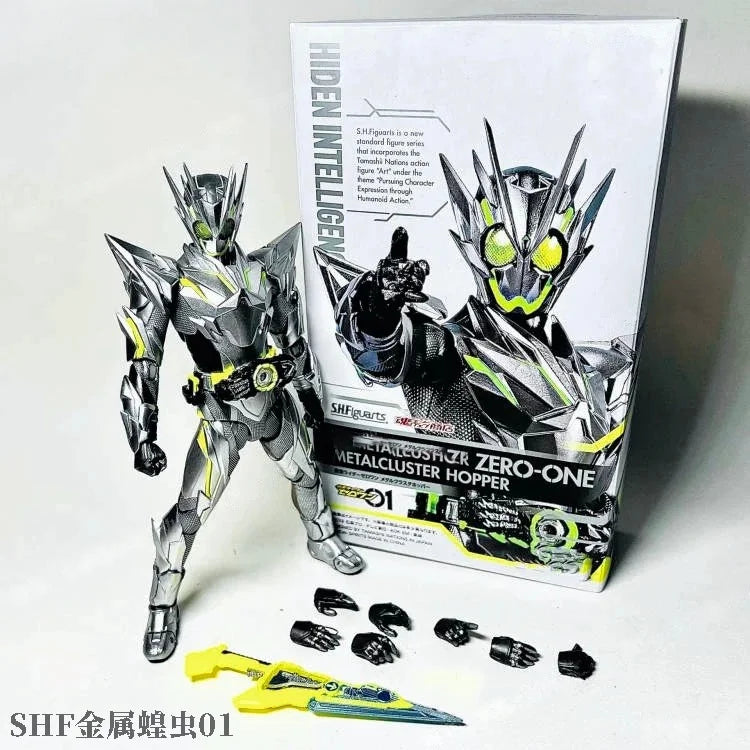 New Bandai Shf Kamen Rider Kabuto Basic Form 10th Anniversary Commemorative Bone Carving Action Figure Boy's Birthday Toy Gift
