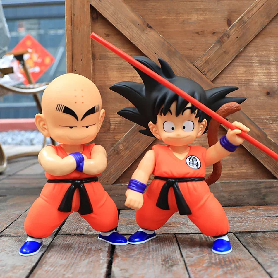 20cm Dragon Ball Series Anime Figure Goku Pilaf Chiaotzu Oolong Hollow Figure Chaofan Jiaozi Karin Sama Sr.Popo Figure Model Toy