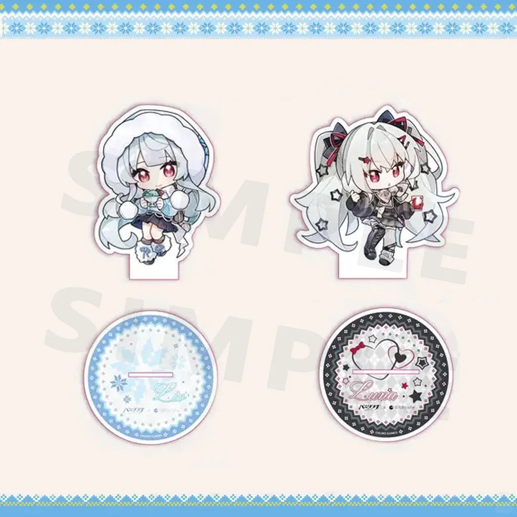 GRAY RAVEN：PUNISHING 6th Anniversary Link ORBcafe Acrylic Stand Luna Figure Standing Plate Liv Figur Winter Acrylic Statue Toy