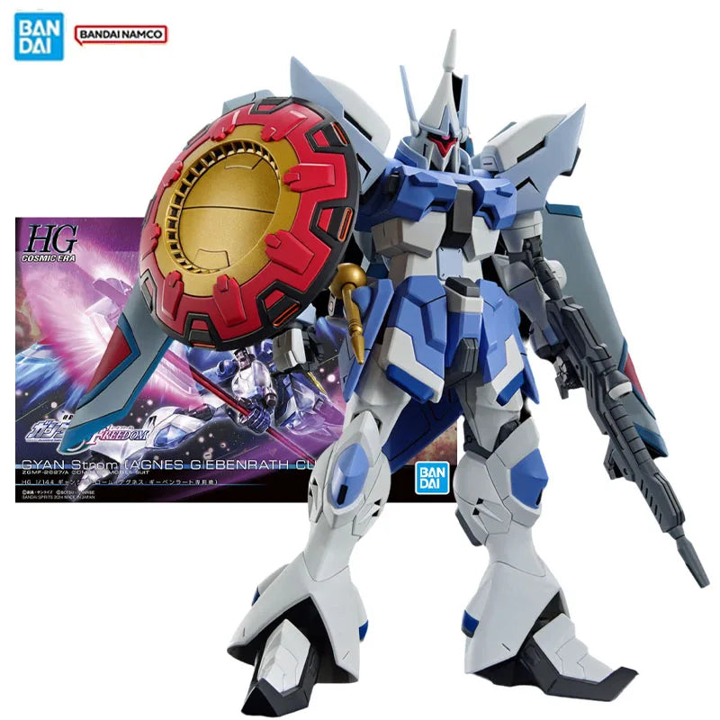 Bandai Original Figur Gundam Modellbausatz HGUC 1/144 ZGMF-2027/A Gyan Strom Sammler-Actionfigur Modell Kinderspielzeug