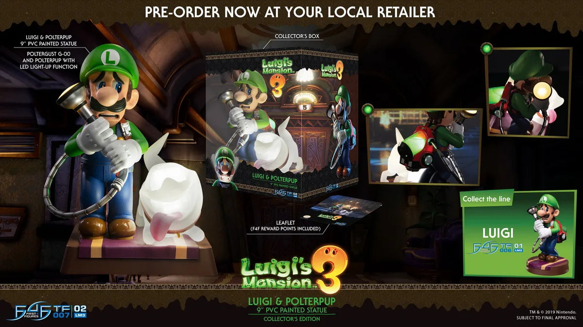 Mario peripheral model ornaments night lights First 4 Figures Luigi Western Pavilion 3 Mario collector's version of figure gifts