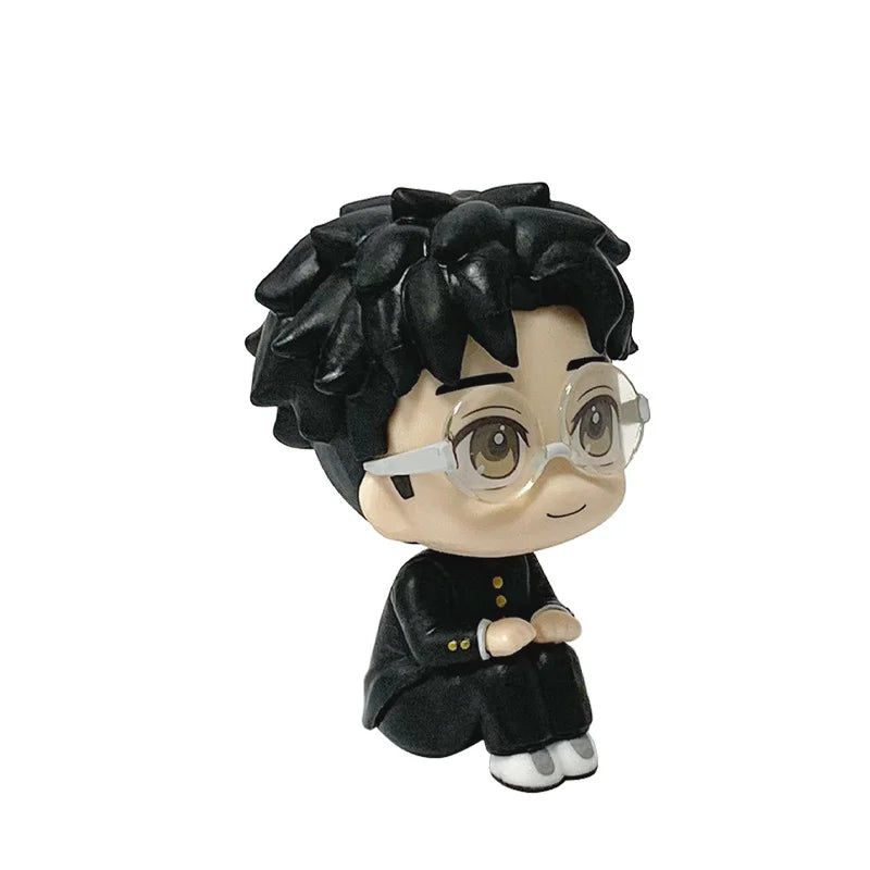 Christmas Hot Dandadan Action Figures Q-Version Sitting Posture Okarun Figures Model Pvc Anime Doll Decor Toy Gift