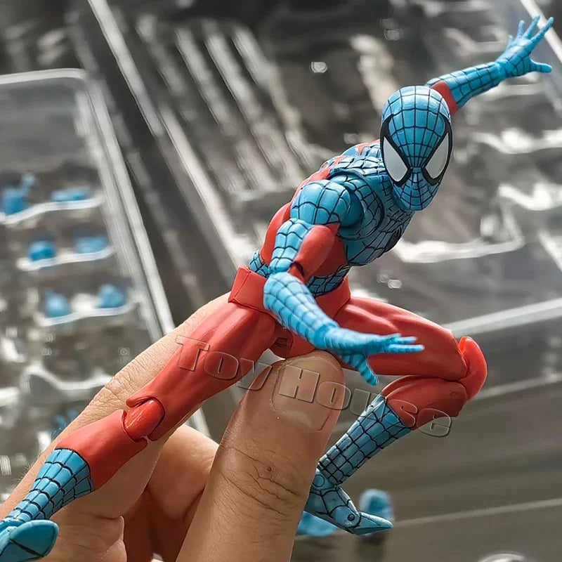 In Stock Ct Toys Spiderman Figure Mafex 190 Web Man Shf 185 Spider Miles Morales 2099 Spider-Man Anime Action Figure Model Toys