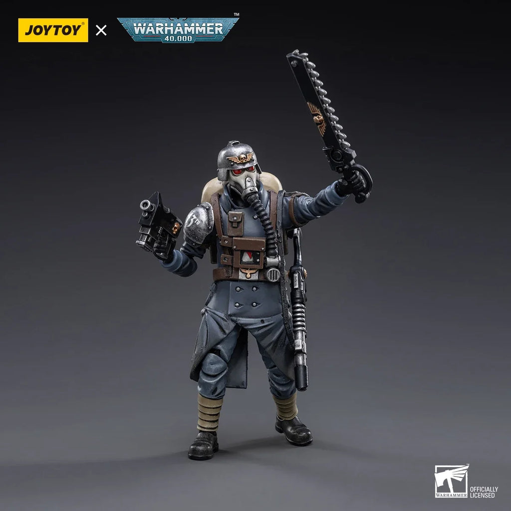 JOYTOY Warhammer 40K 1/18 Astra Militarum Death Korps of Krieg Veteran Squad Action Figure Model Toys For Collection Gift