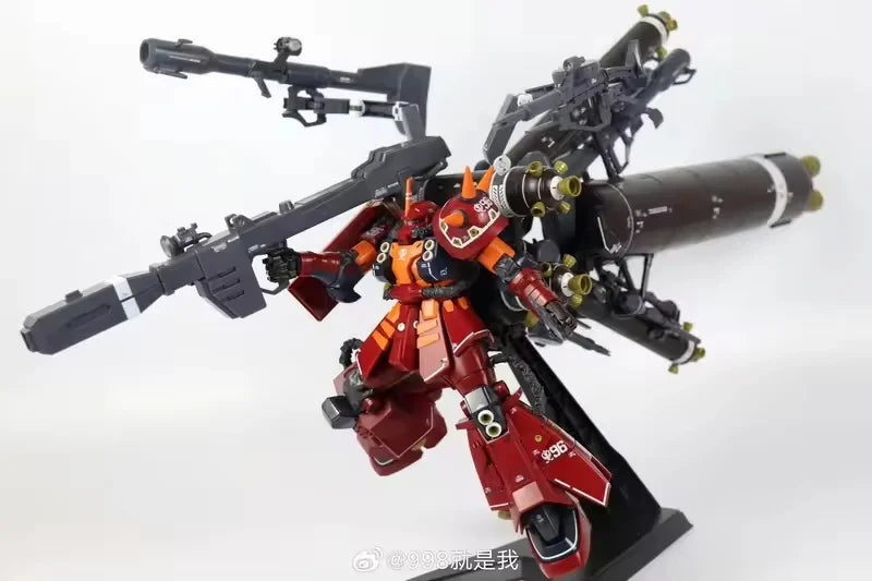 NEW Lane Leien Model ZG-001 ZG-002 MG MS-06R Psycho Zaku Action Figure Thunderbolt Anime Figures 1/100 Scale Model Kit Gifts