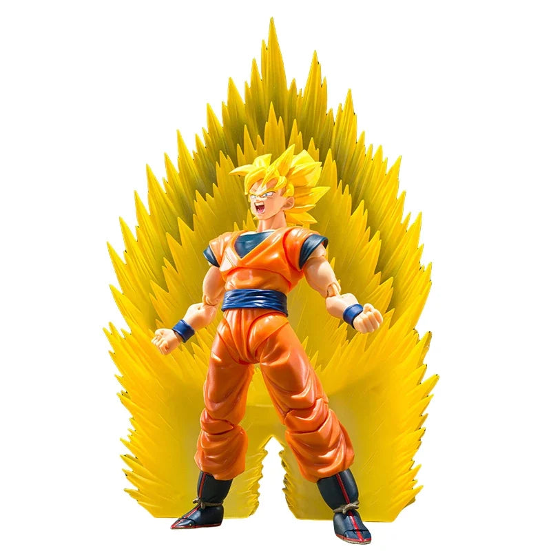 Fast Shipping Bandai Anime SHF Dragon Ball SUPER SAIYAN SON GOKU'S EFFECT PARTS SET TELEPORT Original Model Toys Action Figure