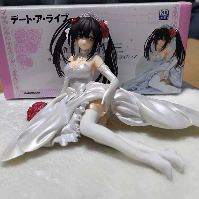 DATE A LIVE Kurumi Tokisaki Wedding Dress Ver. Anime Figure Statue Desktop Decoration Gift