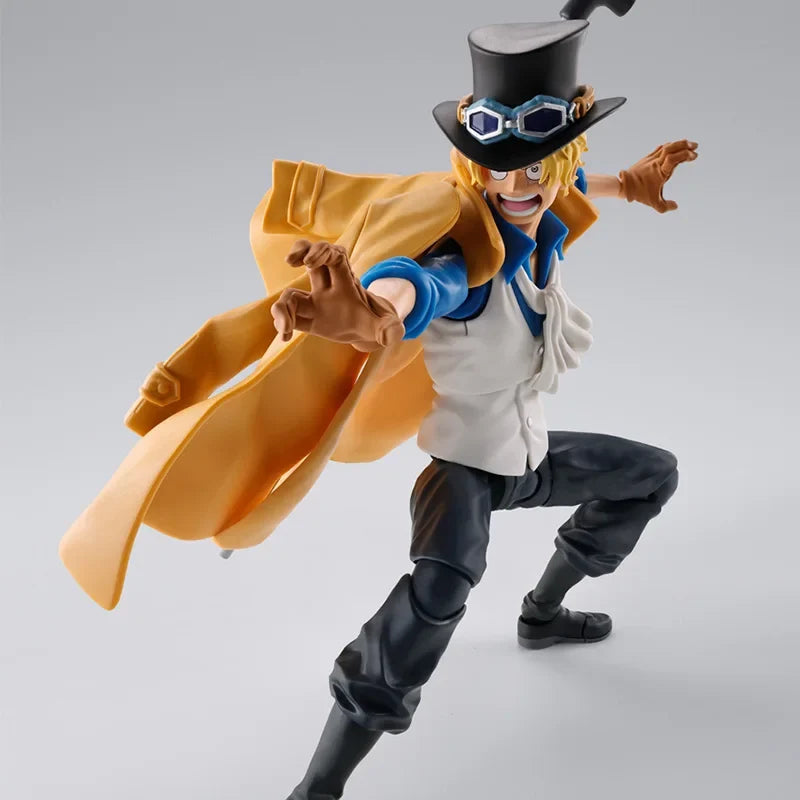 In Stock Original Bandai S.H.Figuarts ONE PIECE SABO REVOLUTIONARY ARMY CHIEF OF STAFF AnimeAction Figure Model Toy Gift